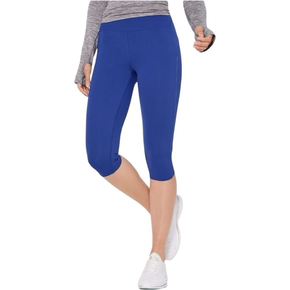 Lululemon Summer Premium Running Athletic Leggings Royal Blue Size 2 NWOT - Picture 2 of 9